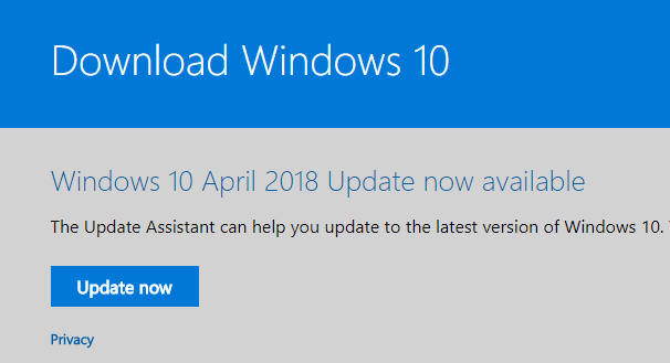 windows 10 update assistant